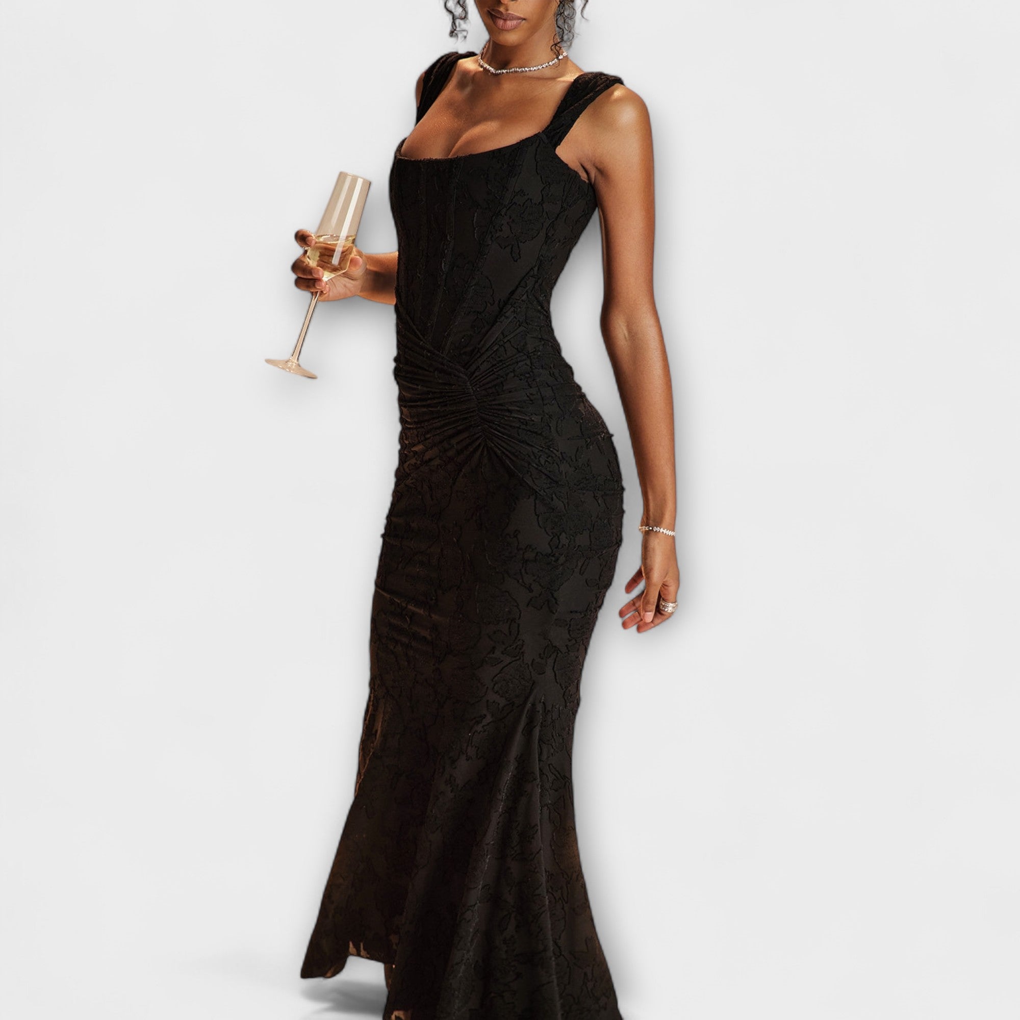 Renske - Elegant and Refined Dress with Corset