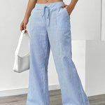 Alina™ | Elegant Striped Trousers with Pockets