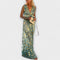 Elegant dress with V-neckline and sequin detail