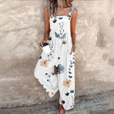 Comfortable Printed Dungarees, Black / White / Blue / Pink / Purple / Yellow / Green / Grey / Brown
