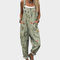 Comfortable Printed Dungarees, Green - Print 9