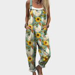 Comfortable Printed Dungarees, Multicoloured - Print 8