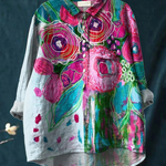 Martha | Vintage Floral Print Casual Blouse