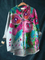 Martha | Vintage Floral Print Casual Blouse
