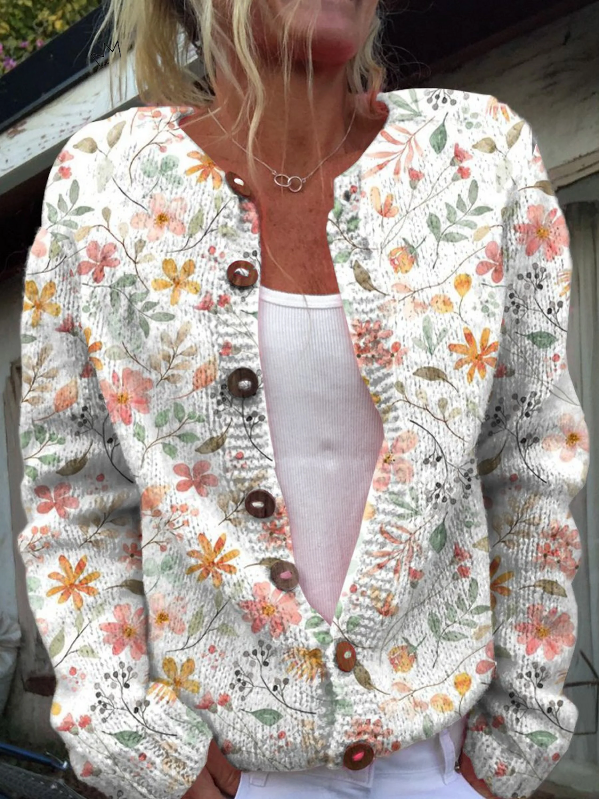 Thea | Floral Autumn Cardigan
