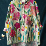 Ida | Vintage Floral Pattern Casual Women's Blouse