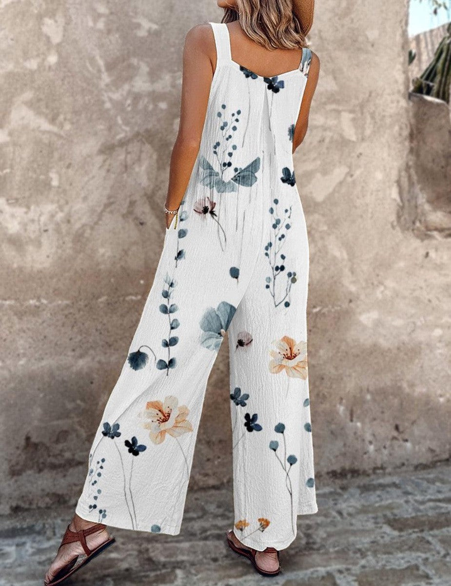 Comfortable Printed Dungarees, Black / White / Blue / Pink / Purple / Yellow / Green / Grey / Brown