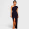 Elegant Asymmetrical Evening Dress