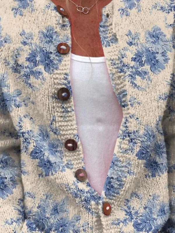 Quinn | Floral Autumn Cardigan