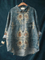 Rose | Casual Women's Blouse Featuring Vintage Ethnic Floral Design