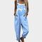 Comfortable Printed Dungarees, Blue