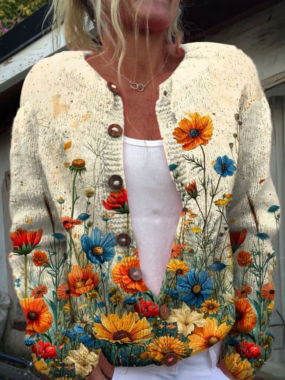 Celeste | Floral Autumn Cardigan