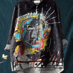 Luise | Relaxed Fit Blouse Featuring Abstract Vintage Artwork