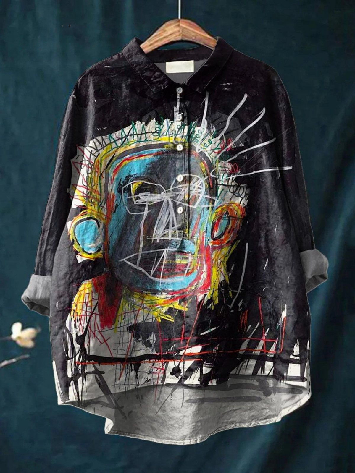 Luise | Relaxed Fit Blouse Featuring Abstract Vintage Artwork