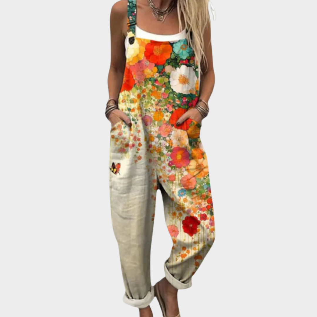 Comfortable Printed Dungarees, Multicoloured - Print 11