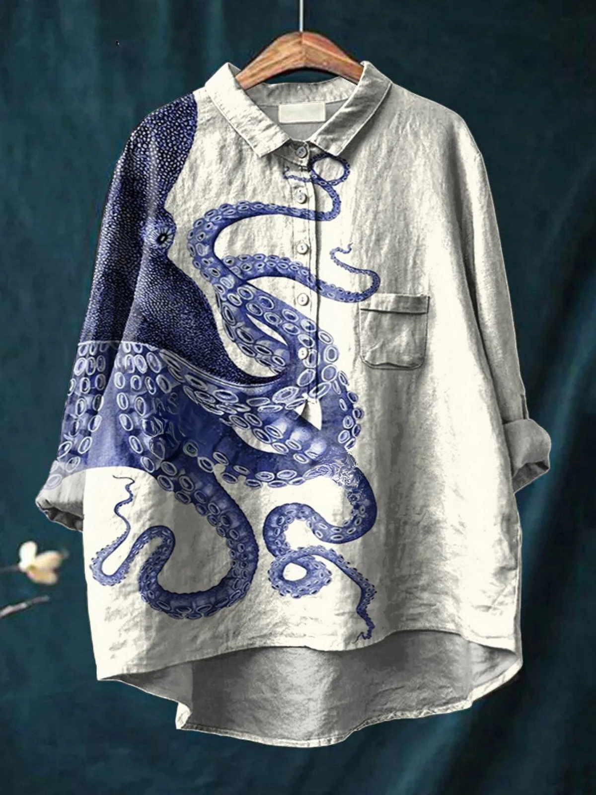 Lotte | Casual Blouse Featuring Octopus Tentacle Design