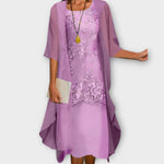 Marilla - Elegant Two-Piece Chiffon Dress