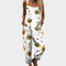 Comfortable Printed Dungarees, White - Print 5