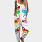 Comfortable Printed Dungarees, Multicoloured - Print 3