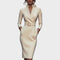 Jana | Elegant Black Shift Dress with Belt