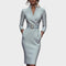 Jana | Elegant Black Shift Dress with Belt