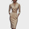 Jana | Elegant Black Shift Dress with Belt