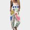 Comfortable Printed Dungarees, Multicoloured - Print 13