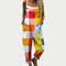 Comfortable Printed Dungarees, Multicoloured - Print 12