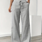 Alina™ | Elegant Striped Trousers with Pockets
