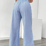 Alina™ | Elegant Striped Trousers with Pockets