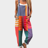 Comfortable Printed Dungarees, Multicoloured - Print 10