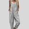 Comfortable Printed Dungarees, Grey - Print 5