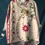 Ida | Vintage Floral Print Casual Blouse