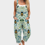 Comfortable Printed Dungarees, Multicoloured - Print 14