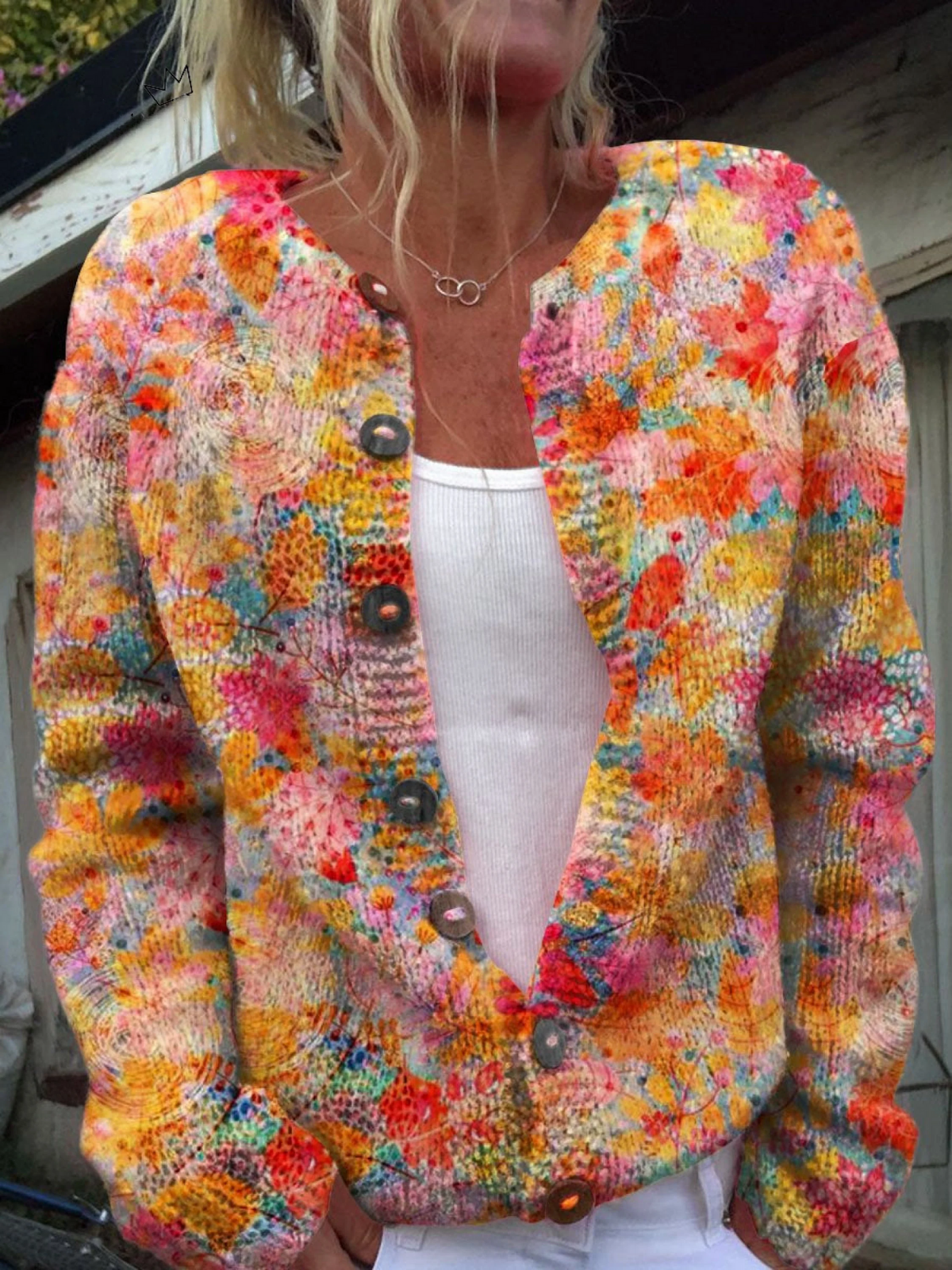Nancy | Floral Autumn Cardigan