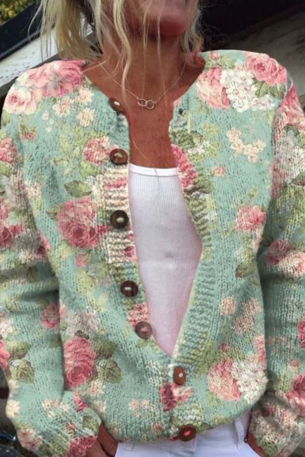 Josephine | Floral Autumn Cardigan