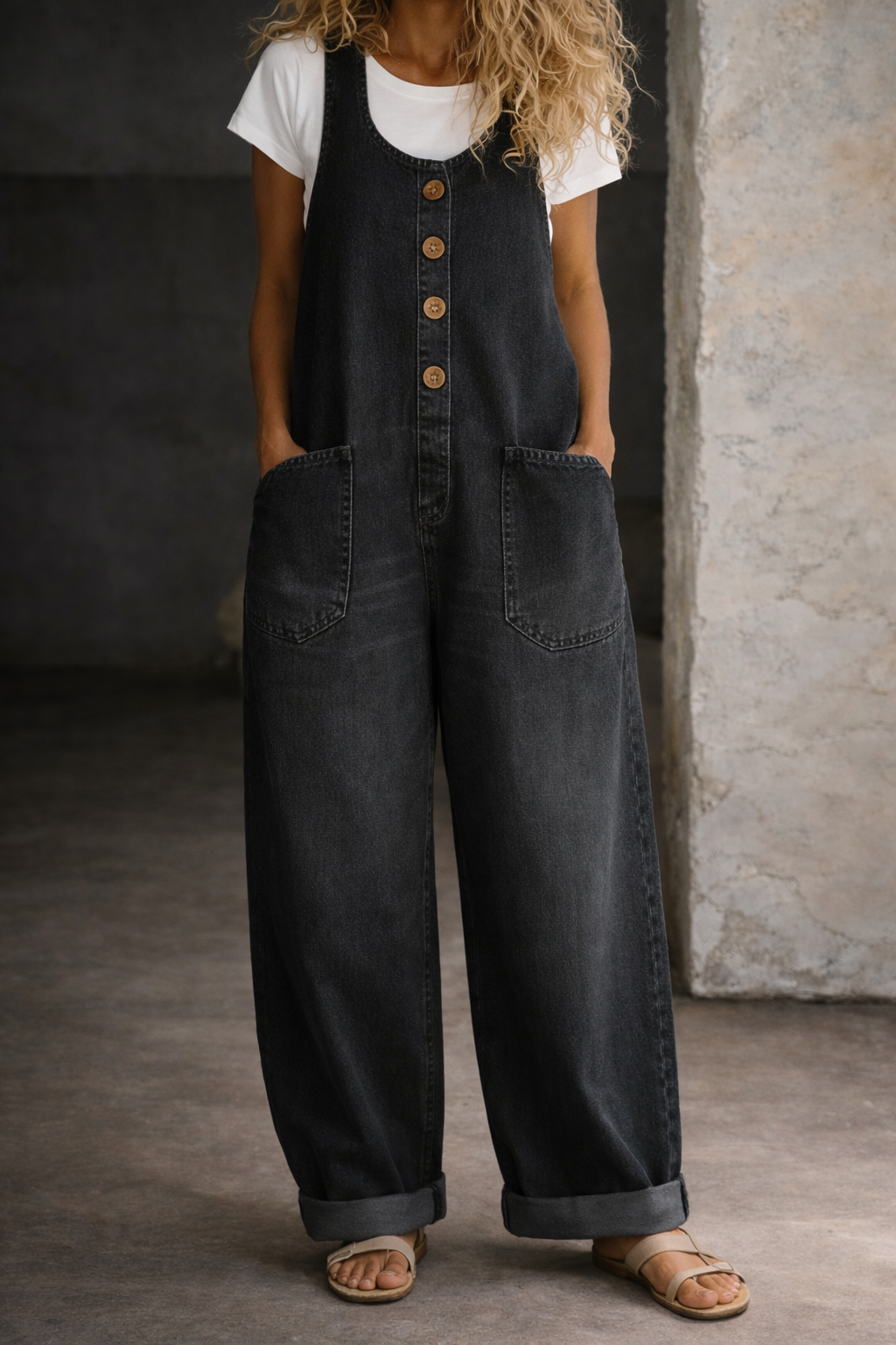 Amelia - Vintage Cotton Dungarees
