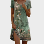 Maja | Elegant Summer Dress with Flowers