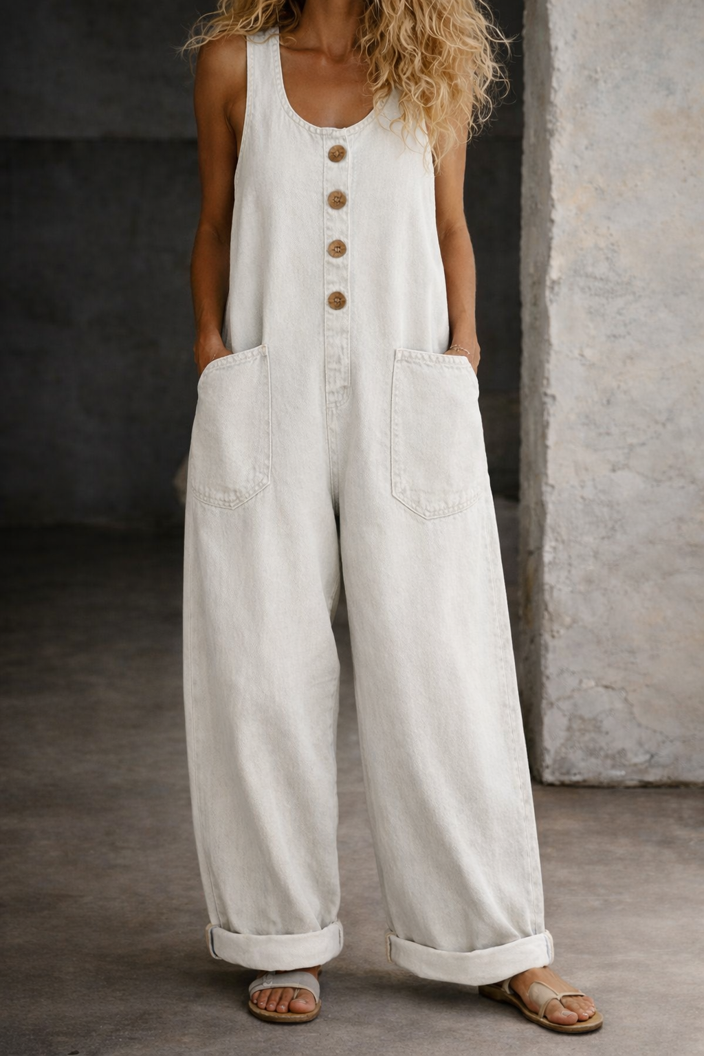 Amelia - Vintage Cotton Dungarees