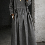 Sophie - Peter Pan Collar Denim Dress