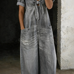 Freya - Short-Sleeve V-Neck Jumpsuit