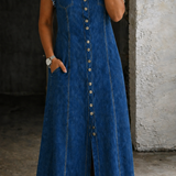 Saskia - Plus-Size Denim Dress