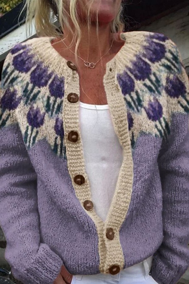Georgina | Floral Autumn Cardigan