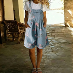 Lucy - Floral Denim Jumpsuit