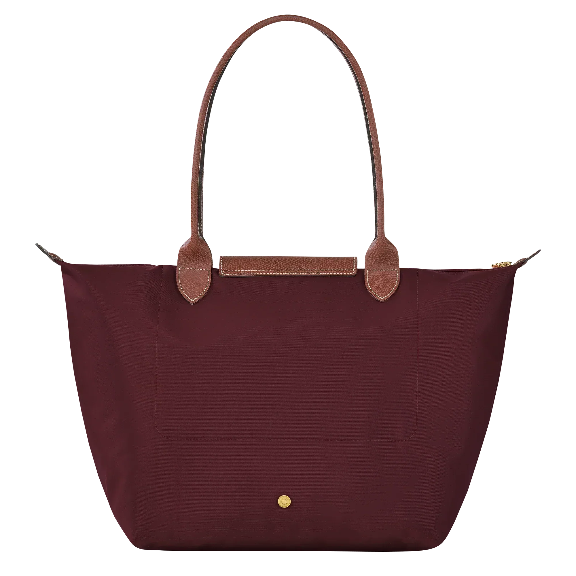 Large Packable Tote Bag, Burgundy