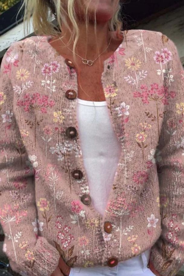 Kate | Floral Autumn Cardigan