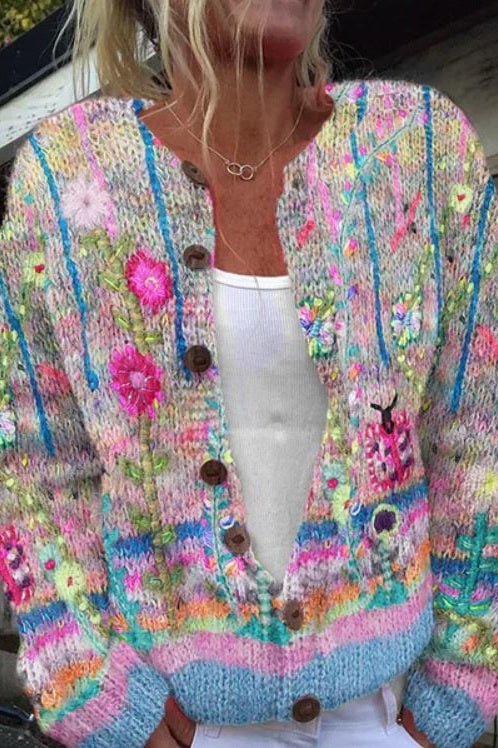 Kate | Floral Autumn Cardigan