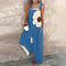 Comfortable Printed Dungarees, Black / White / Blue / Pink / Purple / Yellow / Green / Grey / Brown