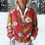 Isabelle | Crimson Bloom Cardigan