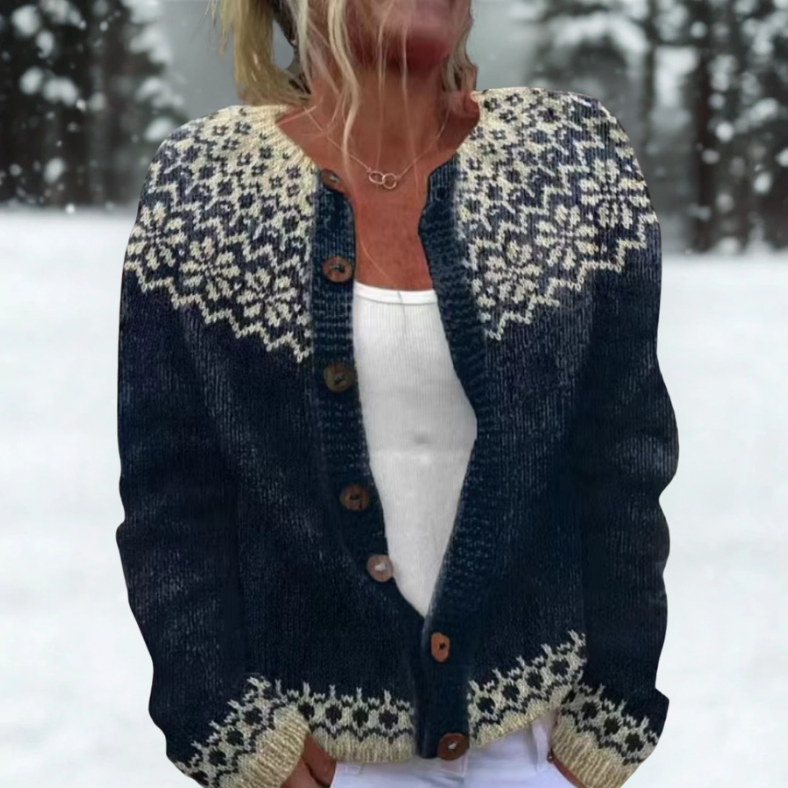 Estelle | Midnight Nordic Cardigan